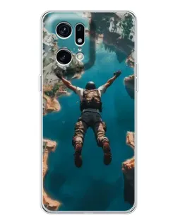 Чехол для OPPO Find X5 Pro с картинкой «PUBG — свободное падение»