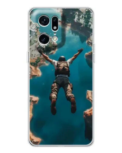 Чехол для OPPO Find X5 Pro с картинкой «PUBG — свободное падение»