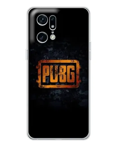 Чехол для OPPO Find X5 Pro с картинкой «PUBG — золотой логотип»