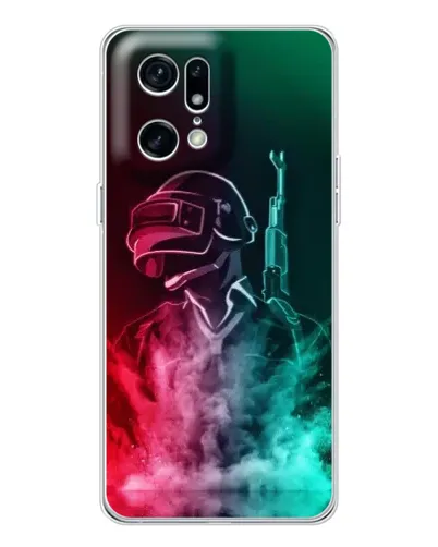 Чехол для OPPO Find X5 Pro с картинкой «PUBG — огненный воин»