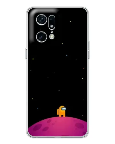 Чехол для OPPO Find X5 Pro с картинкой «Одинокий герой на планете»