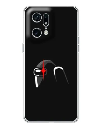 Чехол для OPPO Find X5 Pro с картинкой «Among Us шлем»
