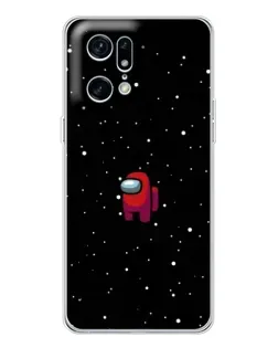 Чехол для OPPO Find X5 Pro с картинкой «Красный Among Us»