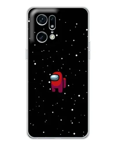 Чехол для OPPO Find X5 Pro с картинкой «Красный Among Us»
