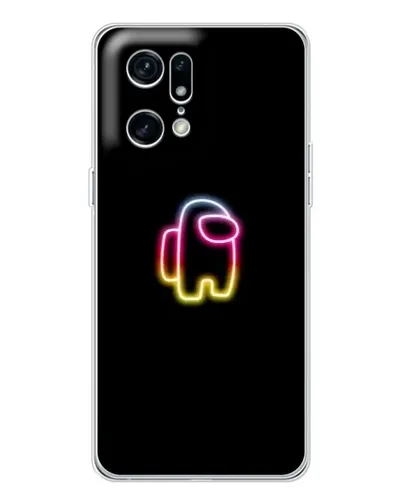 Чехол для OPPO Find X5 Pro с картинкой «Among Us градиент»