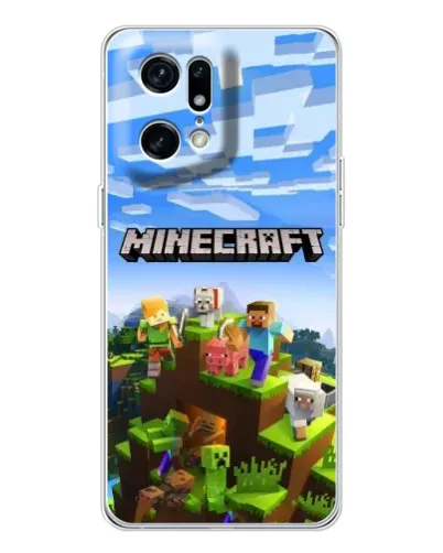Чехол для OPPO Find X5 Pro с картинкой «Minecraft классический мир» Чехол для OPPO Find X5 Pro с картинкой «Minecraft классический мир»