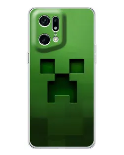 Чехол для OPPO Find X5 Pro с картинкой «Крипер микро-дизайн» Чехол для OPPO Find X5 Pro с картинкой «Крипер микро-дизайн»