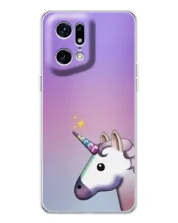 Чехол для OPPO Find X5 Pro с картинкой «Единорог градиент» Чехол для OPPO Find X5 Pro с картинкой «Единорог градиент»