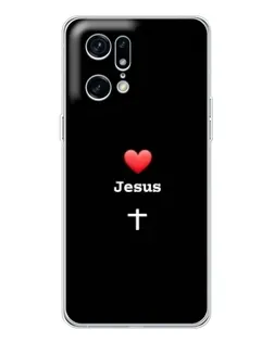Чохол для OPPO Find X5 Pro з картинкою «Серце - Jesus» Чохол для OPPO Find X5 Pro з картинкою «Серце - Jesus»