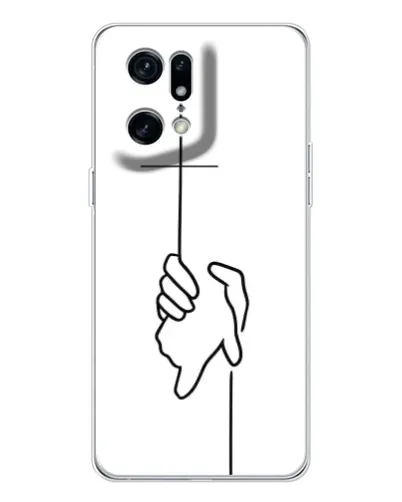 Чехол для OPPO Find X5 Pro с картинкой «Рука держит» Чехол для OPPO Find X5 Pro с картинкой «Рука держит»