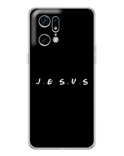 Чехол для OPPO Find X5 Pro с картинкой «Точки веры J.E.S.U.S.»