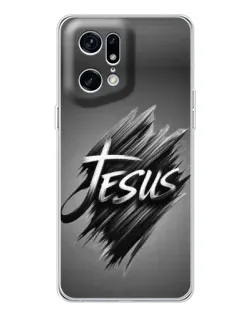 Чехол для OPPO Find X5 Pro с картинкой «Надпись Jesus Graffiti»