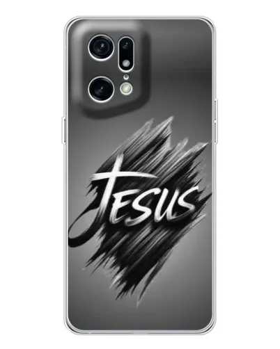 Чехол для OPPO Find X5 Pro с картинкой «Надпись Jesus Graffiti» Чехол для OPPO Find X5 Pro с картинкой «Надпись Jesus Graffiti»