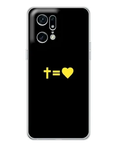 Чехол для OPPO Find X5 Pro с картинкой «Сердце и Крест» Чехол для OPPO Find X5 Pro с картинкой «Сердце и Крест»