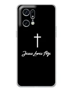 Чехол для OPPO Find X5 Pro с картинкой «Иисус любит тебя»