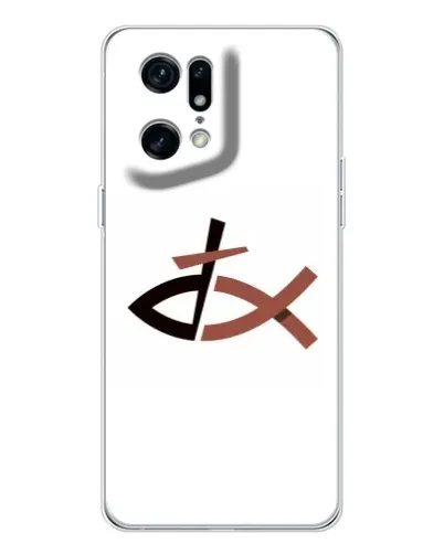 Чехол для OPPO Find X5 Pro с картинкой «Рыба и крест» Чехол для OPPO Find X5 Pro с картинкой «Рыба и крест»