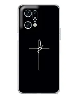 Чохол для OPPO Find X5 Pro з картинкою «Тонкий хрест» Чохол для OPPO Find X5 Pro з картинкою «Тонкий хрест»