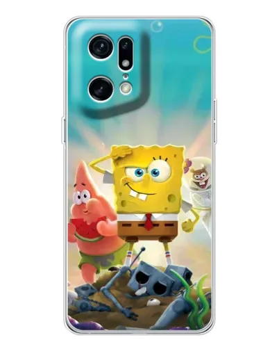 Чехол для OPPO Find X5 Pro с картинкой «Спанч Боб победитель»