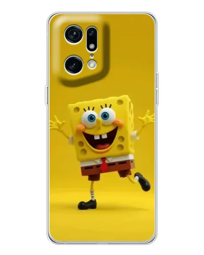 Чехол для OPPO Find X5 Pro с картинкой «Позитивный Губка Боб»