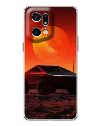 Чехол для OPPO Find X5 Pro с картинкой «Cybertruck на Марсе» Чехол для OPPO Find X5 Pro с картинкой «Cybertruck на Марсе»