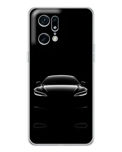 Чехол для OPPO Find X5 Pro с картинкой «Силуэт Tesla Night» Чехол для OPPO Find X5 Pro с картинкой «Силуэт Tesla Night»