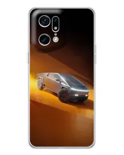 Чохол для OPPO Find X5 Pro з картинкою «Cybertruck у пустелі»