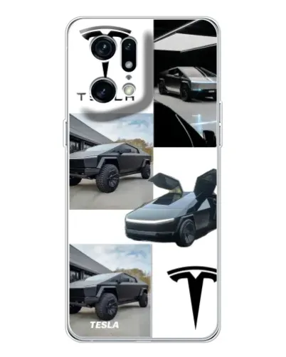 Чехол для OPPO Find X5 Pro с картинкой «Коллаж Cybertruck Tesla» Чехол для OPPO Find X5 Pro с картинкой «Коллаж Cybertruck Tesla»