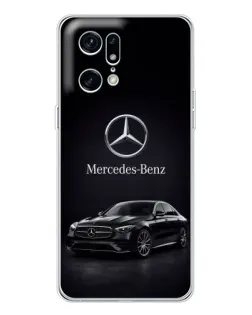 Чехол для OPPO Find X5 Pro с картинкой «Mercedes — решетка радиатора»