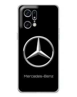 Чехол для OPPO Find X5 Pro с картинкой «Mercedes Silver Logo»