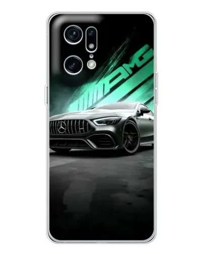 Чехол для OPPO Find X5 Pro с картинкой «Темный Mercedes AMG» Чехол для OPPO Find X5 Pro с картинкой «Темный Mercedes AMG»