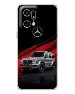 Чехол для OPPO Find X5 Pro с картинкой «Mercedes G-Class красный»