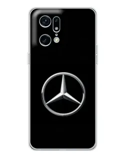 Чехол для OPPO Find X5 Pro с картинкой «Mercedes классический лого»