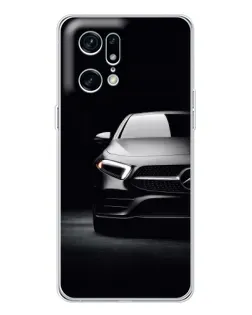 Чехол для OPPO Find X5 Pro с картинкой «Свет фар Mercedes»