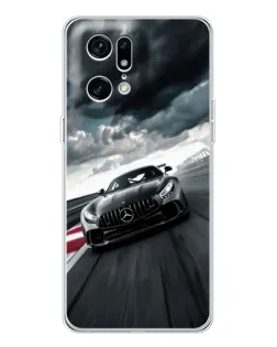 Чехол для OPPO Find X5 Pro с картинкой «Гоночный Mercedes AMG»