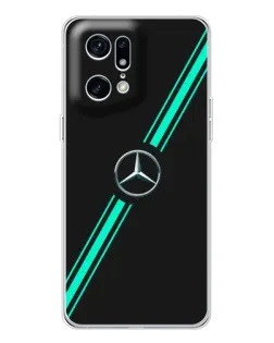 Чехол для OPPO Find X5 Pro с картинкой «Спортивные линии Mercedes»