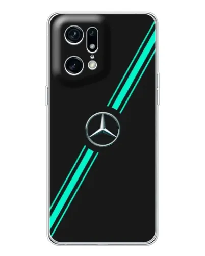 Чехол для OPPO Find X5 Pro с картинкой «Спортивные линии Mercedes» Чехол для OPPO Find X5 Pro с картинкой «Спортивные линии Mercedes»