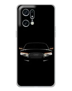 Чохол для OPPO Find X5 Pro з картинкою «Audi — нічний контур» Чохол для OPPO Find X5 Pro з картинкою «Audi — нічний контур»
