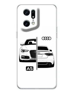 Чохол для OPPO Find X5 Pro з картинкою «Audi — контрастний дизайн» Чохол для OPPO Find X5 Pro з картинкою «Audi — контрастний дизайн»