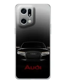 Чохол для OPPO Find X5 Pro з картинкою «Audi — градієнтний контур» Чохол для OPPO Find X5 Pro з картинкою «Audi — градієнтний контур»