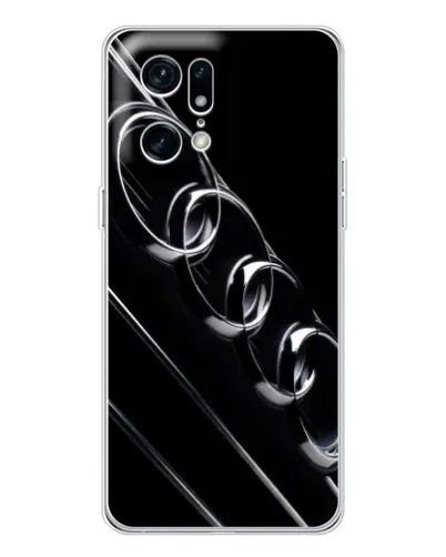Чехол для OPPO Find X5 Pro с картинкой «Audi — абстрактные кольца»