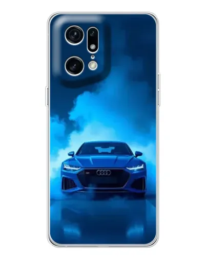 Чехол для OPPO Find X5 Pro с картинкой «Audi — голубая энергия»