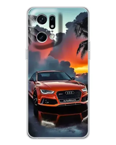 Чехол для OPPO Find X5 Pro с картинкой «Audi — закат»