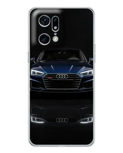 Чехол для OPPO Find X5 Pro с картинкой «Audi — ночное отражение»