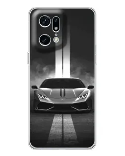Чохол для OPPO Find X5 Pro з картинкою «Lamborghini симетрія доріг»