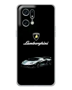 Чохол для OPPO Find X5 Pro з картинкою «Логотип Lamborghini класика»