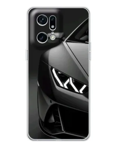 Чехол для OPPO Find X5 Pro с картинкой «Lamborghini фары детализация»
