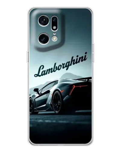 Чехол для OPPO Find X5 Pro с картинкой «Классическая надпись Lamborghini»