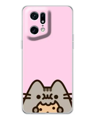 Чехол для OPPO Find X5 Pro с картинкой «Pusheen и печенье»