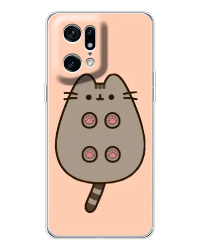 Чехол для OPPO Find X5 Pro с картинкой «Пушин пузиком кверху»
