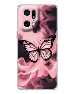 Чохол для OPPO Find X5 Pro з картинкою «Метелик у диму» Чохол для OPPO Find X5 Pro з картинкою «Метелик у диму»